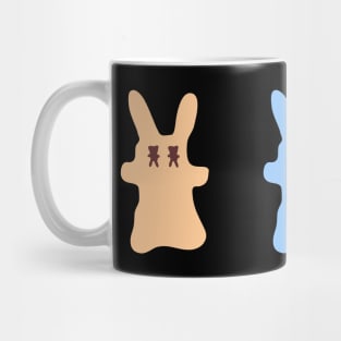 Three Cute Bunnies with friendly eyes Mug